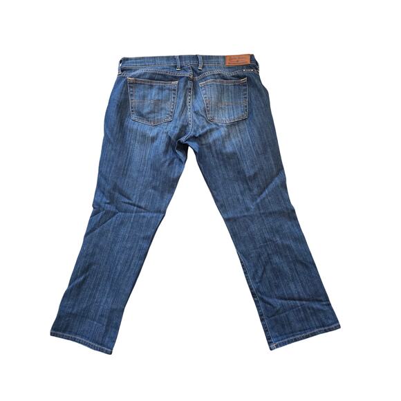 Lucky Brand Sweet ’N Crop Jeans Women’s 8/29 | Mid Rise Blue Denim Cropped Y2K - Picture 2 of 7
